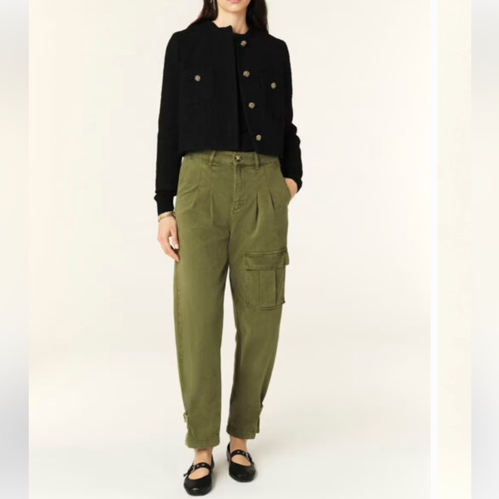 ba&sh Pantalon Maroon Pants Kaki - Picture 3 of 17